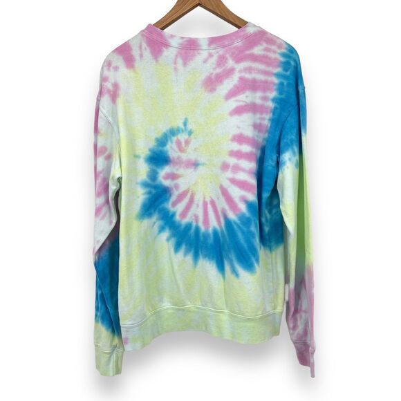 Nickelodeon Spongebob Square Pants Tie Dye Crewneck Sweater Women's M - Picture 2 of 4